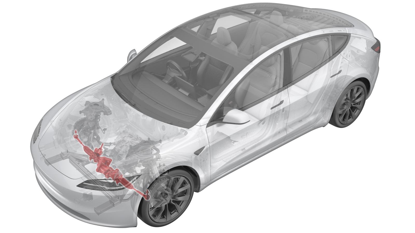 Înlocuirea casetei de direcție la Tesla Model 3